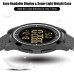 GOLDEN HOUR Ultra-Thin Minimalist Sports Waterproof Digital Watches Men with Wide-Angle Display Rubber Strap Wrist Watch for Men 