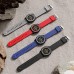 GOLDEN HOUR Ultra-Thin Minimalist Sports Waterproof Digital Watches Men with Wide-Angle Display Rubber Strap Wrist Watch for Men 